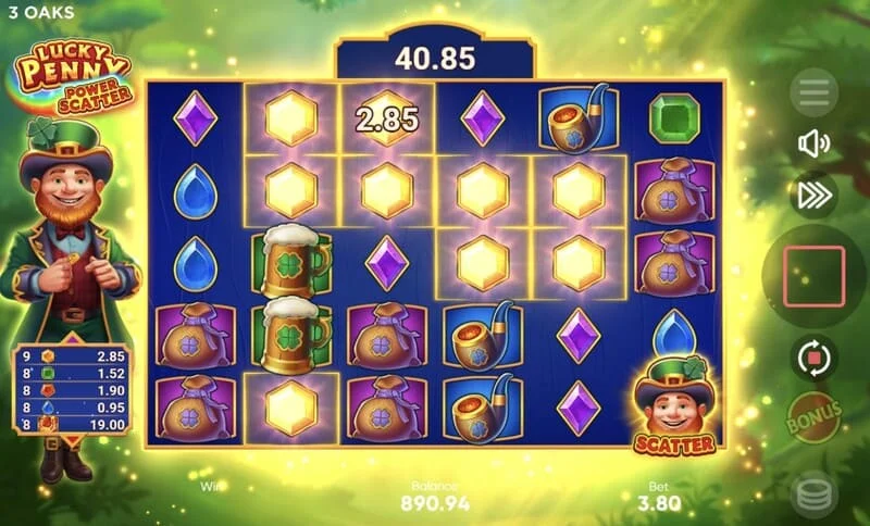 Lucky Penny Power Scatter – Grunnspill med overlappende kaskader og en akkumulert multiplikator